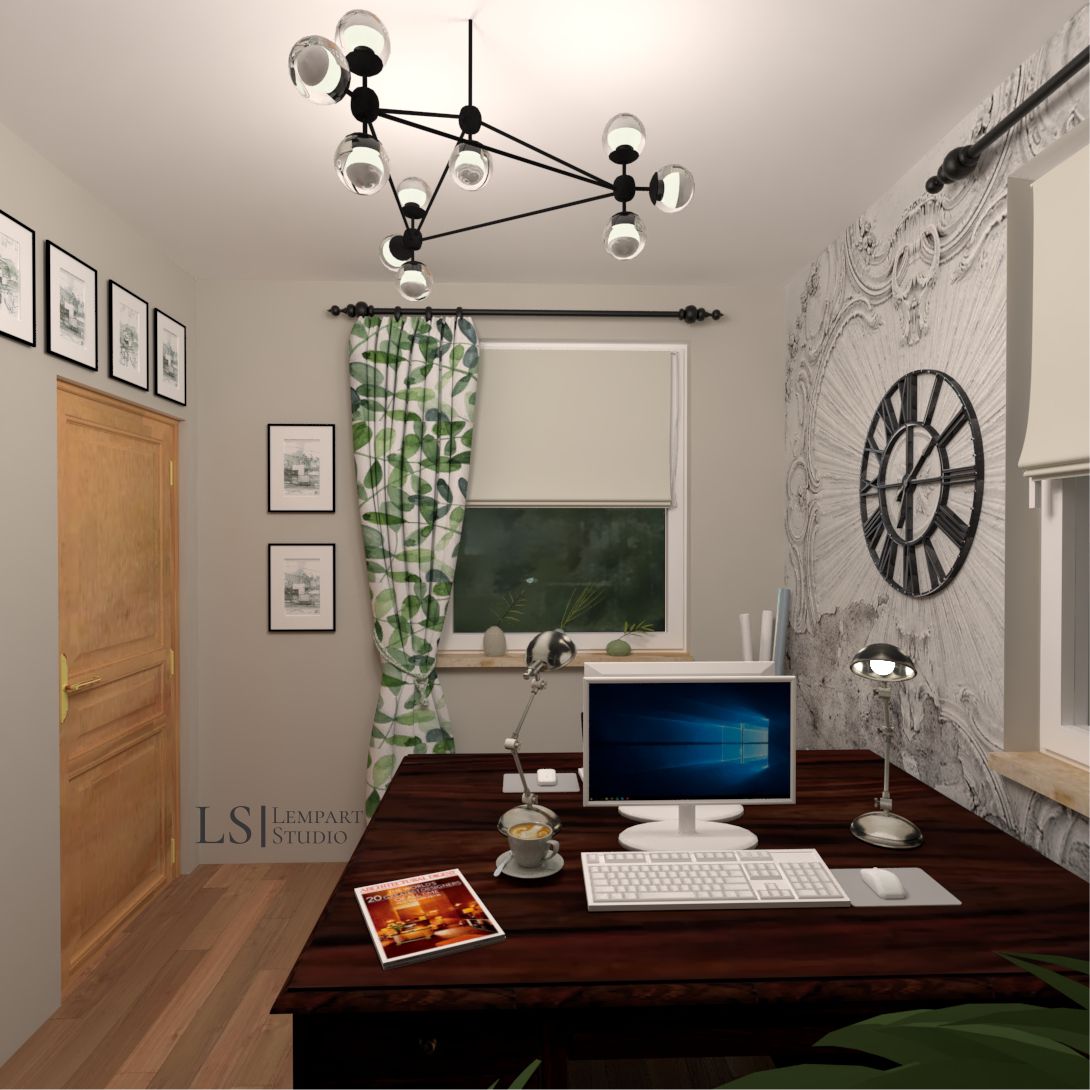Lempart Studio projekt biura w domu